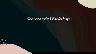 Effective Secretary Workshop: Enhancing Organizational Skills