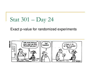 Exact P-Value for Randomized Experiments and Quiz/HW Feedback