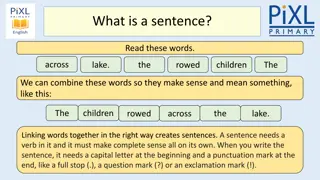 Building Sentences Through Word Linking