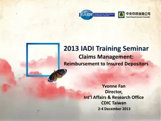 Seminar on Claims Management for Insured Depositors Reimbursement