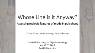 Exploring Melodic Features of Mode in Polyphony