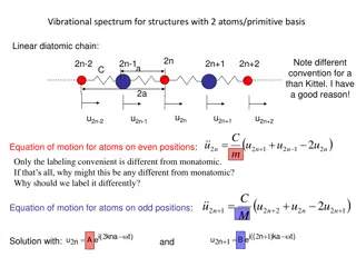 Vibrational Spectrum in Diatomic Chain Structures: Analysis and Eigenmodes