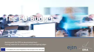 Understanding the EU Budget and Financial Framework