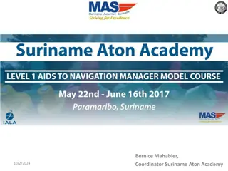 Suriname Aton Academy - Providing Training for Aids to Navigation