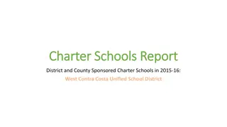 Charter Schools Report: District and County Schools in West Contra Costa Unified School District