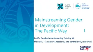 Understanding Gender Mainstreaming in Development: Resources and Control