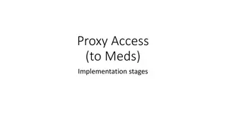 Proxy Access to Medications Implementation Stages