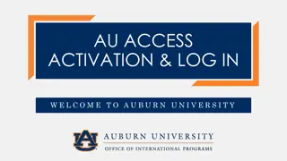 AU Access Activation and Login Guide for International Students at Auburn University