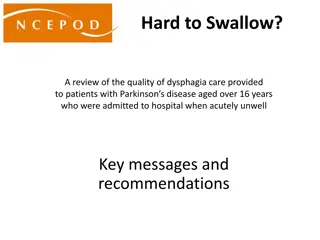 Review of Dysphagia Care for Parkinson's Patients in Hospital