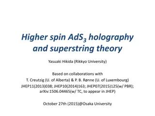 Exploring Higher Spin AdS3 Holography and Superstring Theory