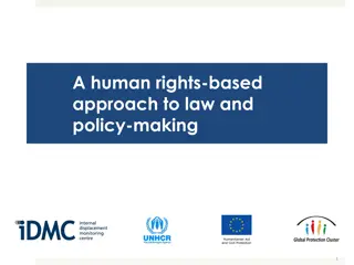 Understanding a Human Rights-Based Approach to Law and Policy Making