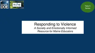 Take 5 Series: Supporting Maine Educators in Responding to Violence