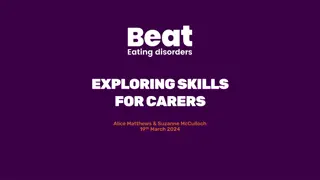 Exploring Skills for Carers Workshop Overview