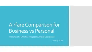 Airfare Comparison for Business vs Personal Travel