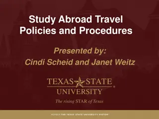 Study Abroad Travel Policies and Procedures Overview