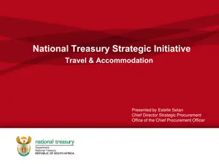 National Treasury Strategic Initiative on Travel & Accommodation