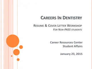 Crafting a Standout Dentistry Resume for Success