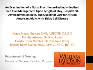 Impact of Nurse Practitioner-Led Pain Management on Sickle Cell Disease Outcomes in African American Adults