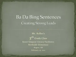 Enhancing Writing Skills Through BaDaBing Sentences in 5th Grade Class