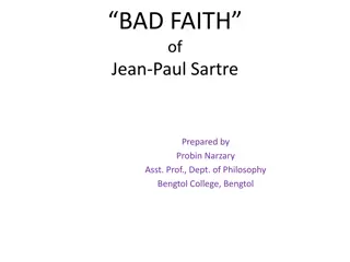 Understanding Bad Faith in Jean-Paul Sartre's Existentialism