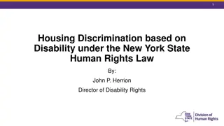 Housing Discrimination Based on Disability under NY State Human Rights Law