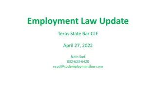 Texas Employment Law Update: Key Changes and Implications