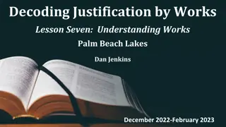 Understanding the Concept of Justification by Works