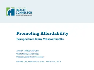 Promoting Affordability Strategies in Massachusetts Health Connector