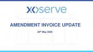 Amendment Invoice Update Summary and Resolution Plan