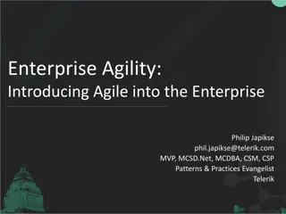 Agile Practices in Enterprise: A Comprehensive Overview