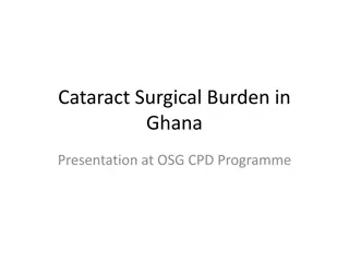 Cataract Surgical Burden Analysis in Ghana