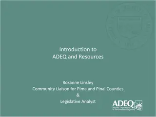 Overview of ADEQ and Community Resources