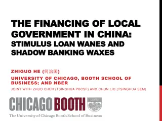 The Financing of Local Government in China: Stimulus Loan Trends and Shadow Banking Growth