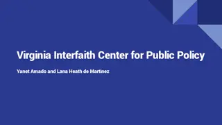 Virginia Interfaith Center for Public Policy Events Update