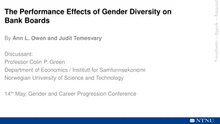 Performance Effects of Gender Diversity on Bank Boards