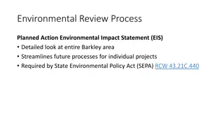 Environmental Review Process for Barkley Area: EIS and Timeline