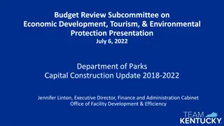 Department of Parks Capital Construction Update 2018-2022