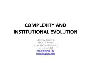 Complexity and Institutional Evolution in Economics