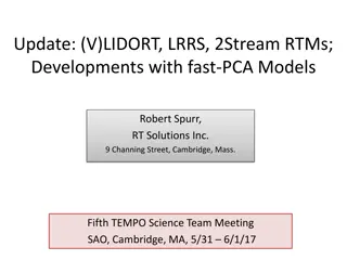 Developments in LIDORT and VLIDORT Models: Update and Upgrades