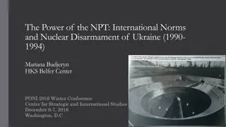 The Power of the NPT: International Norms and Nuclear Disarmament of Ukraine (1990-1994)