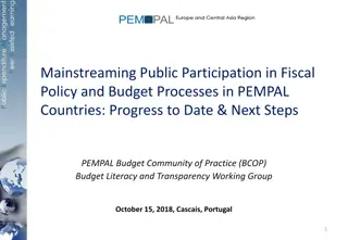 Enhancing Public Participation in Fiscal Policy and Budget Processes in PEMPAL Countries