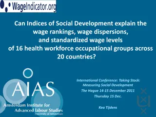 Analysis of Wage Rankings and Dispersions in Global Health Workforce