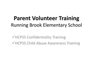 Parent Volunteer Training at Running Brook Elementary School