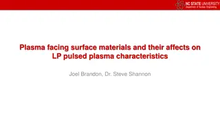 Study on Plasma Facing Surface Materials in Nuclear Engineering at NC State University