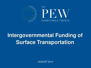 Insights on Intergovernmental Funding of Surface Transportation