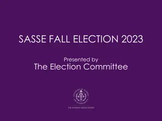 Results and Highlights from SASSE Fall Election 2023