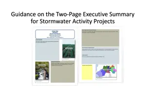 Effective Two-Page Executive Summaries for Stormwater Projects