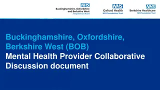 Mental Health Provider Collaboratives in BOB Region