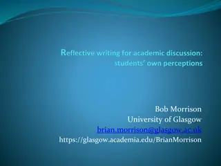 Enhancing Academic Discussion Through Reflective Writing