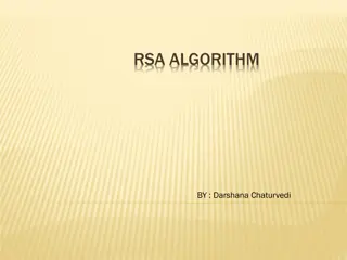 RSA Algorithm - An Overview